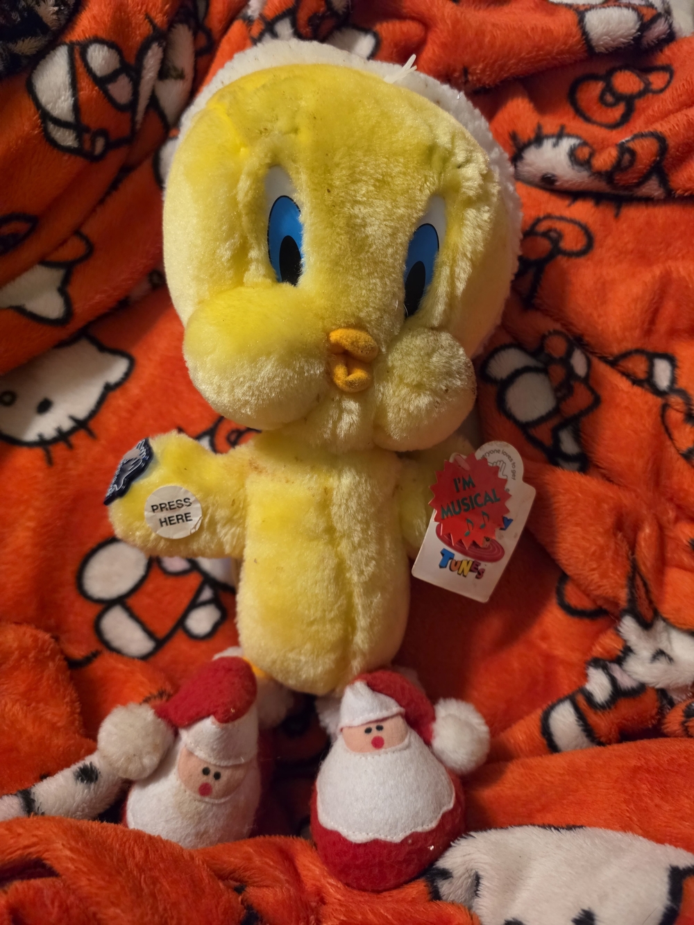 Vintage Tweety Plush Musical Toy - Yellow